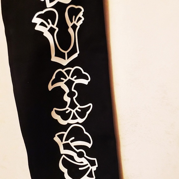 Evisu Black White Graphic Embroidery Multi-Pockets Tapered Denim Jeans NWT w Bag - Picture 15 of 16